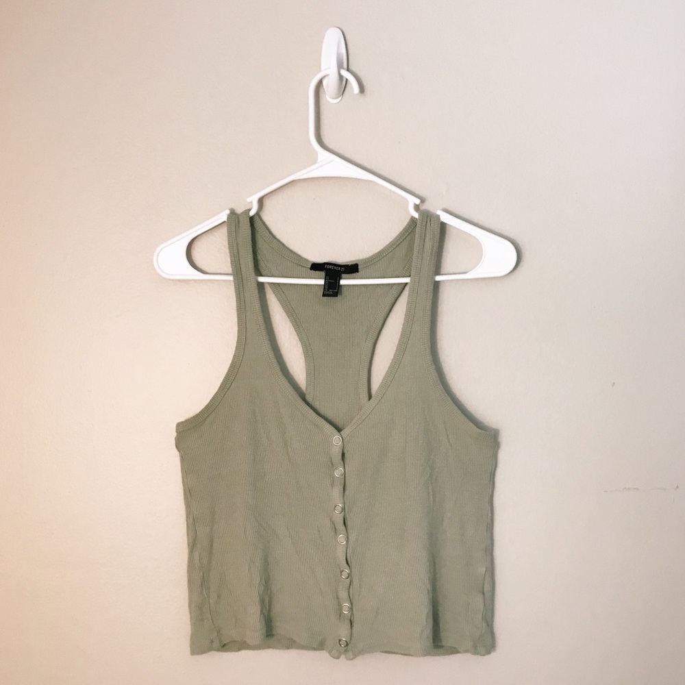 Forever 21 Sage Tank Top